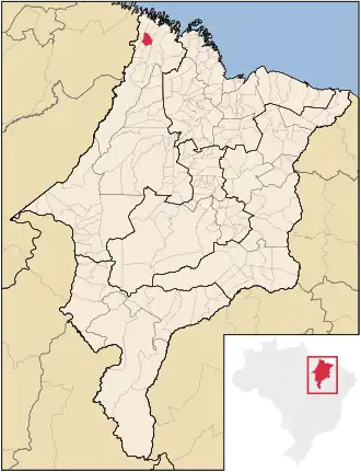 Kaart van Amapá do Maranhão