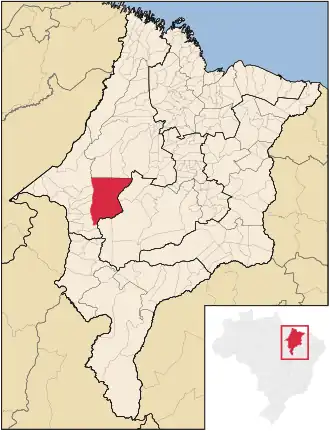 Kaart van Amarante do Maranhão