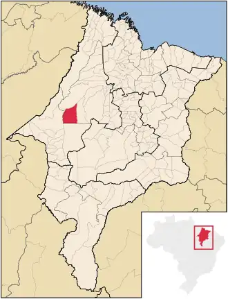 Kaart van Bom Jesus das Selvas