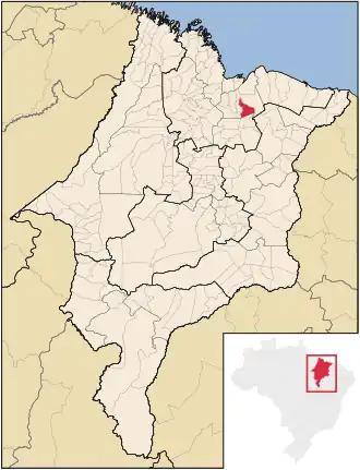 Kaart van Cachoeira Grande