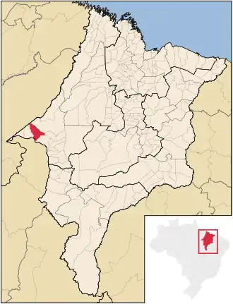 Kaart van Cidelândia