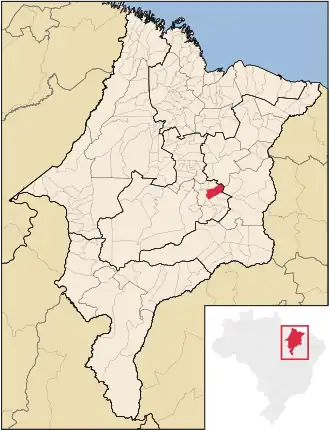 Kaart van Gonçalves Dias