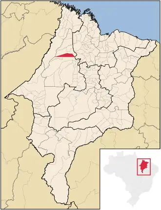 Kaart van Governador Newton Bello