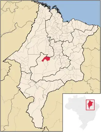 Kaart van Itaipava do Grajaú