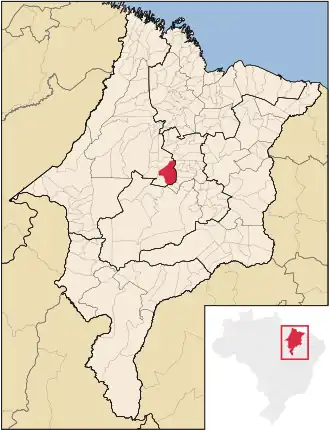 Kaart van Lago da Pedra