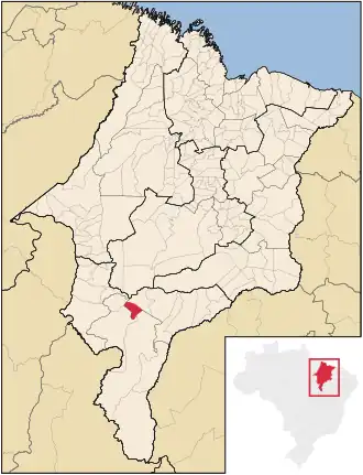 Kaart van Nova Colinas