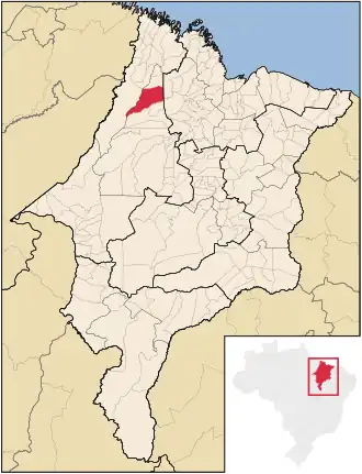 Kaart van Nova Olinda do Maranhão