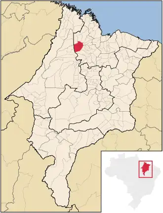 Kaart van Pedro do Rosário