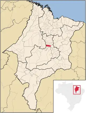 Kaart van Poção de Pedras