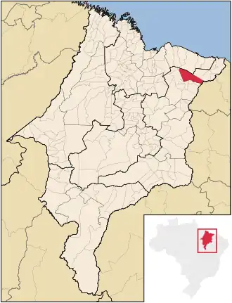 Kaart van Santa Quitéria do Maranhão