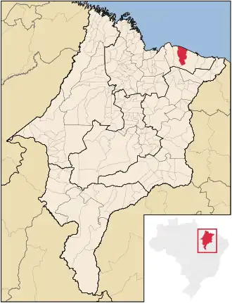 Kaart van Santo Amaro do Maranhão