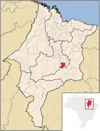 Kaart van São Domingos do Maranhão