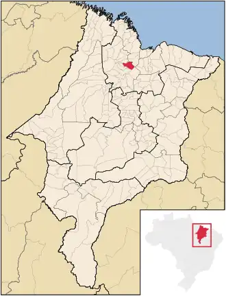 Kaart van São João Batista