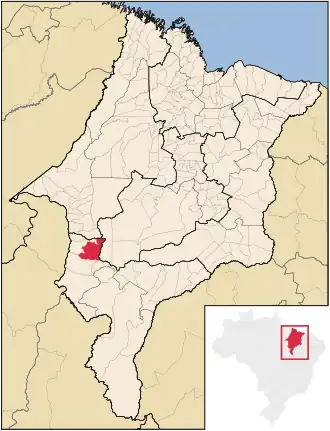 Kaart van São João do Paraíso