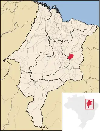 Kaart van São João do Soter