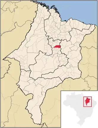 Kaart van São Luís Gonzaga do Maranhão