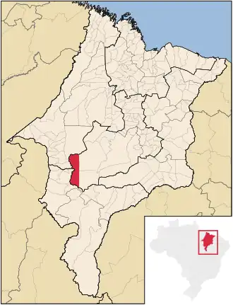 Kaart van Sítio Novo