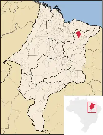 Kaart van Urbano Santos