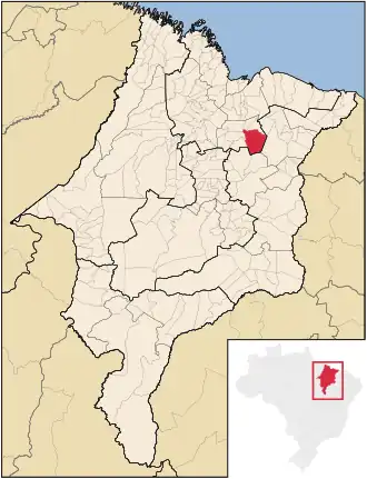 Kaart van Vargem Grande