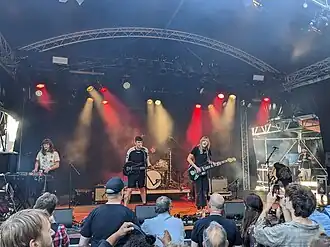 Marathon tijdens een optreden op het Valkhof Festival 2023