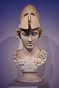 Hoofd van Pallas Athena in de Antikensammlung Berlin