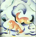 Franz Marc Rehe im Schnee, 1911