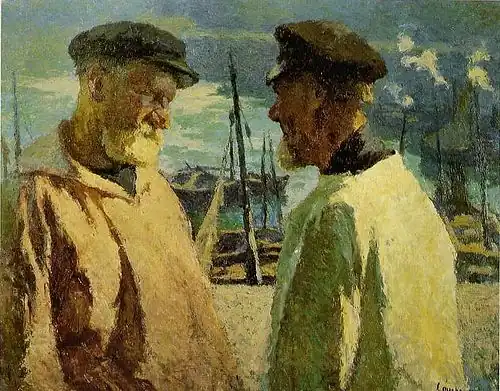 Marcel Couchaux, Pêcheurs à Honfleur (1920)