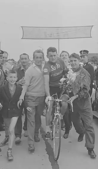 Marcel Seynaeve na zijn overwinning in Gullegem Koerse.