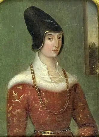 Portret Cymburgis van Mazovië, ca. 1866-1870. Marceli Krajewski