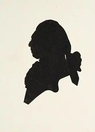 Silhouetportret van Marcellus Bisdom van Vliet