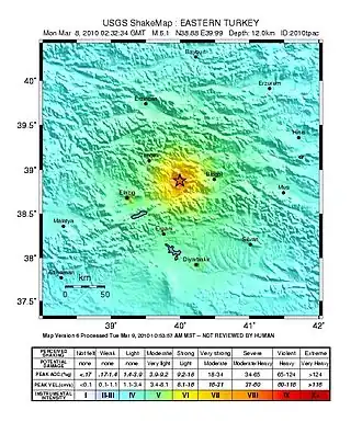 Aardbeving Turkije maart 2010