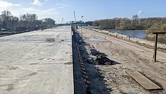 De constructie van de Rottemerentunnel, in maart 2023.