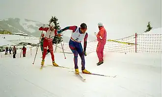 Marco Albarello voor Vegard Ulvang