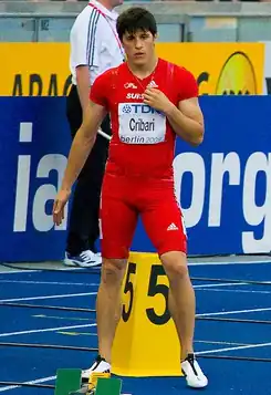 Tijdens de WK van 2009, Berlijn