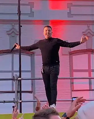 Schuitmaker tijdens een optreden in Veldhoven (2023)