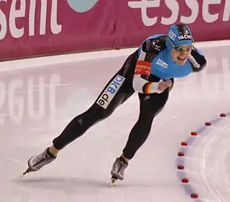 Weber tijdens een wereldbekerwedstrijd (2007)