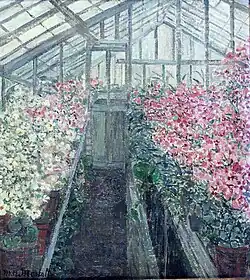 In de serre (ca. 1910)