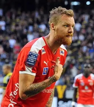 Nilsson in 2015 als speler van Kalmar FF