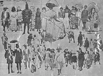 Mardi Gras straatmaskers