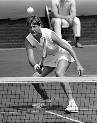 Margaret Court op 't Melkhuisje in 1970