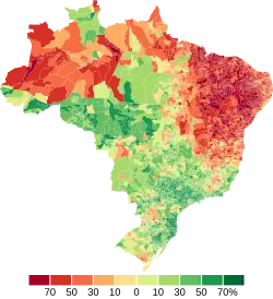 Uitslag tweede ronde per gemeente