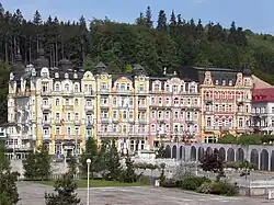 Het centrum van Mariënbad