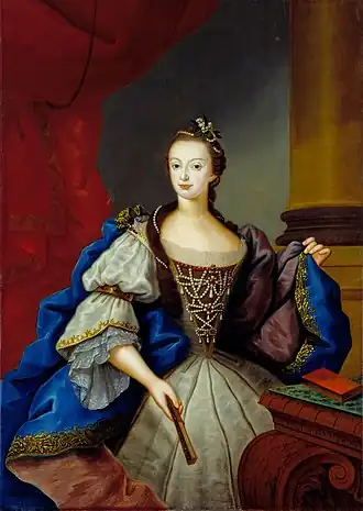 Portret van infante Maria van Portugal (1753), Vieira Lusitano, Paleis van Queluz