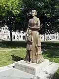 Monument in Suwałki op het Maria Konopnickaplein
