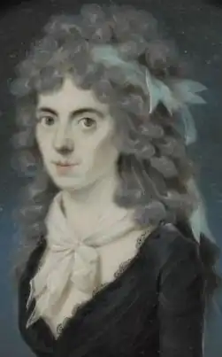 Portret van Maria Woesthoven door Leonardus Temminck
