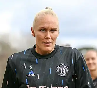 Thorisdottir bij Manchester United in 2023