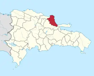 Kaart van María Trinidad Sánchez