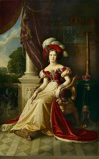 Prinses Marianne van Oranje-Nassau, door Karl Wilhelm Wach uit 1832