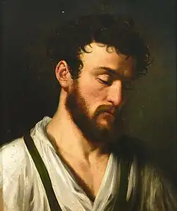 Portrait eines bärtigen jungen Mannes, 1817