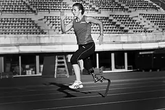 Marije Smits tijdens training in Amsterdam